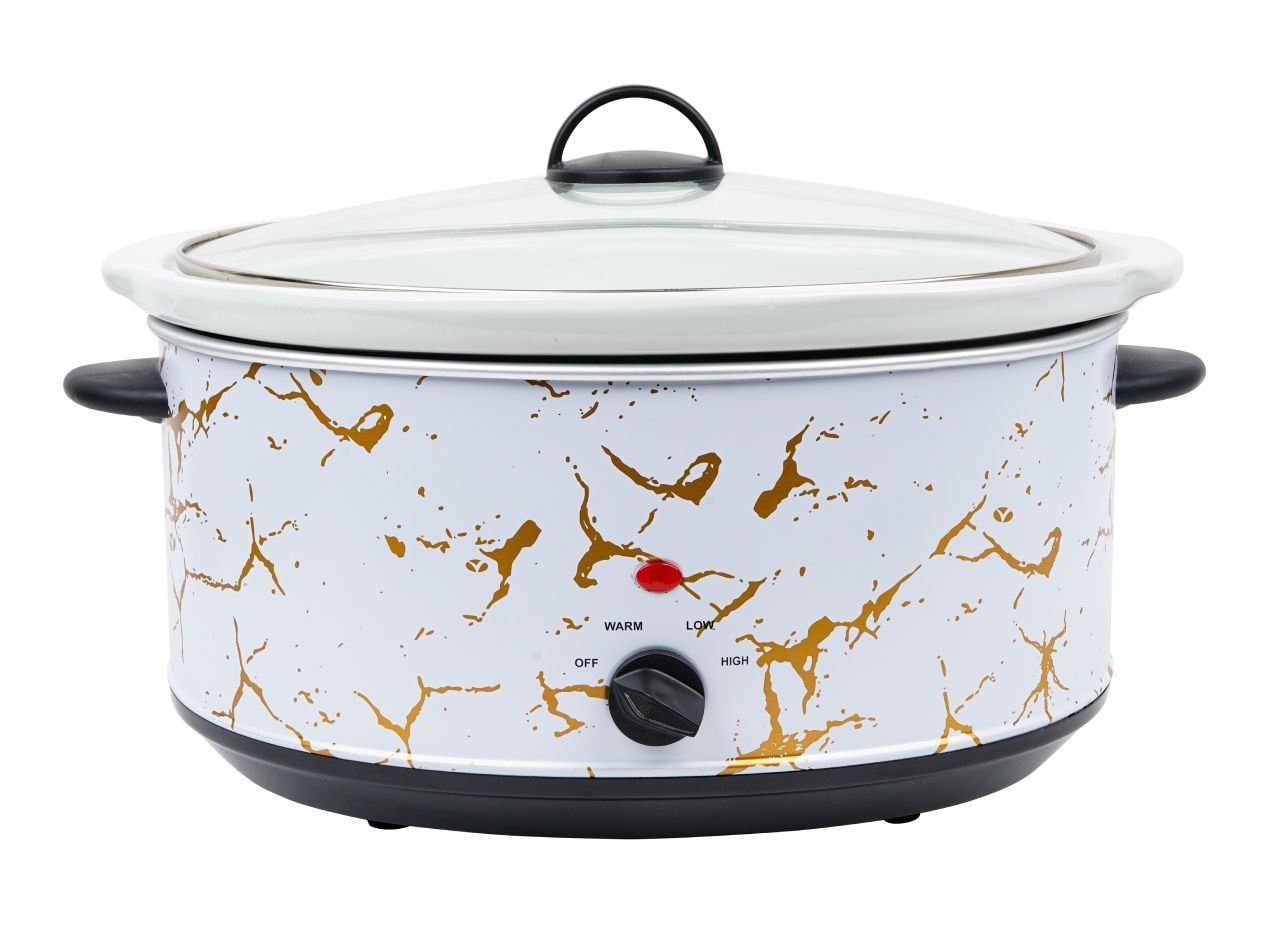 VSC01MB Putih Penanak Perlahan Slow Cooker dengan Motif Marmer